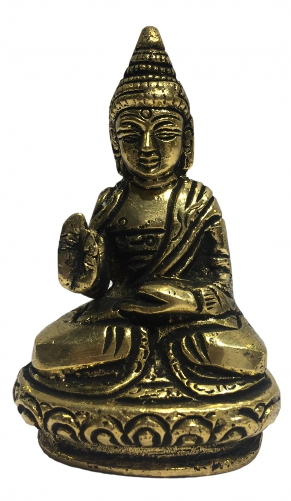 Buddha Sitting Brass antique 3 inch