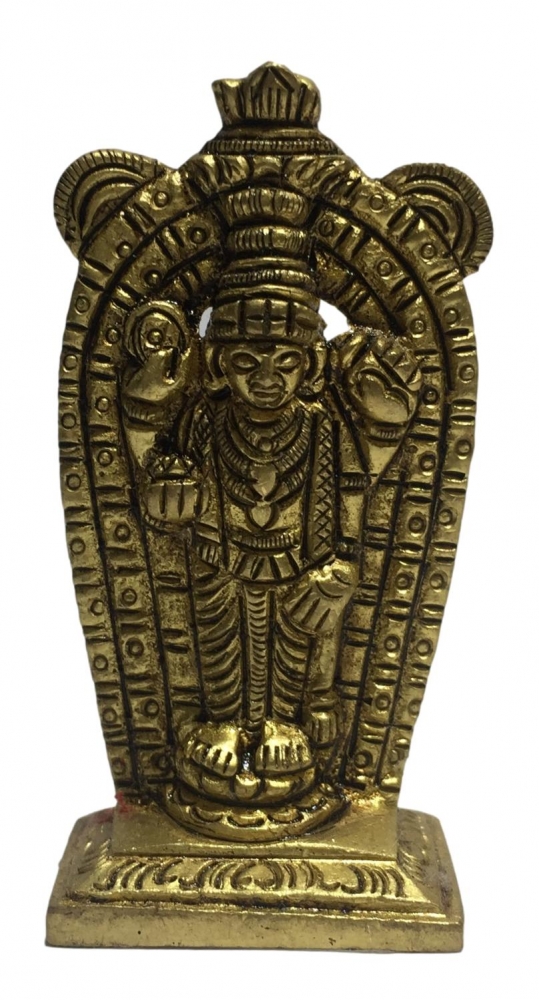 Guruvayurappan Brass Antique Figurine 3 inch