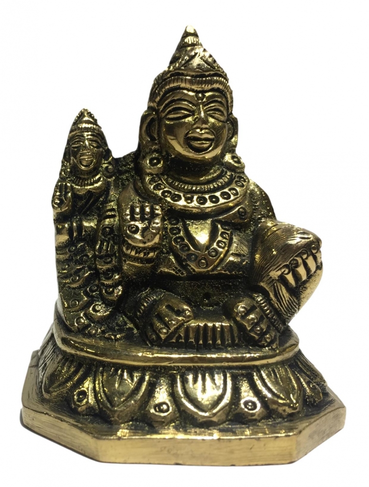 Lakshmi  Kubera Brass Antique Statue 3 inch 