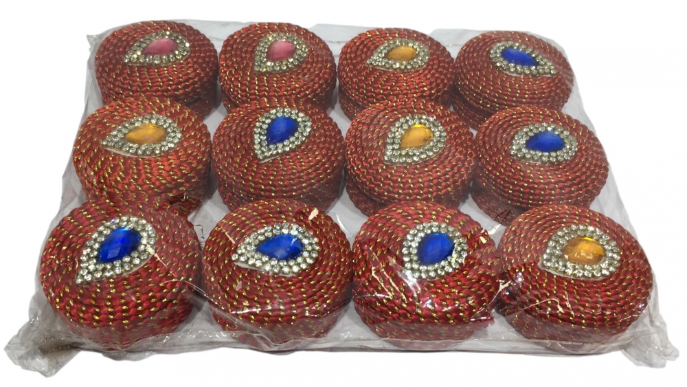 Ganesh Thread decorative Kumkum Box  