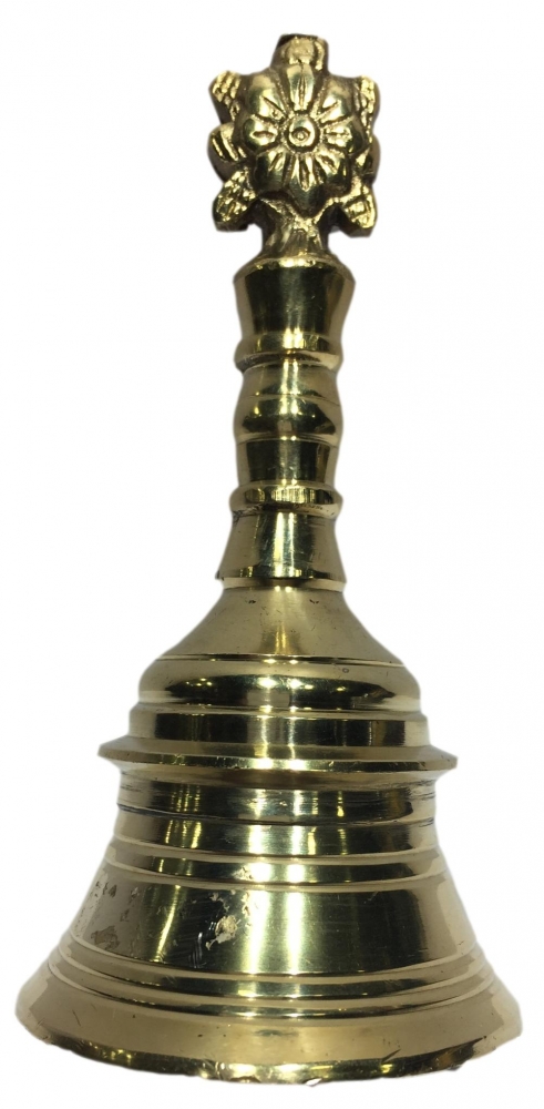 Heavy Brass Shankhu Chakra Pooja Ghanta or Hand Bell No 1