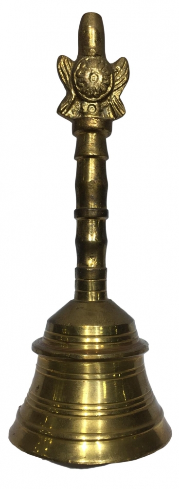 Brass Shankhu Chakra Pooja Hand Bell or Ghanta No 4