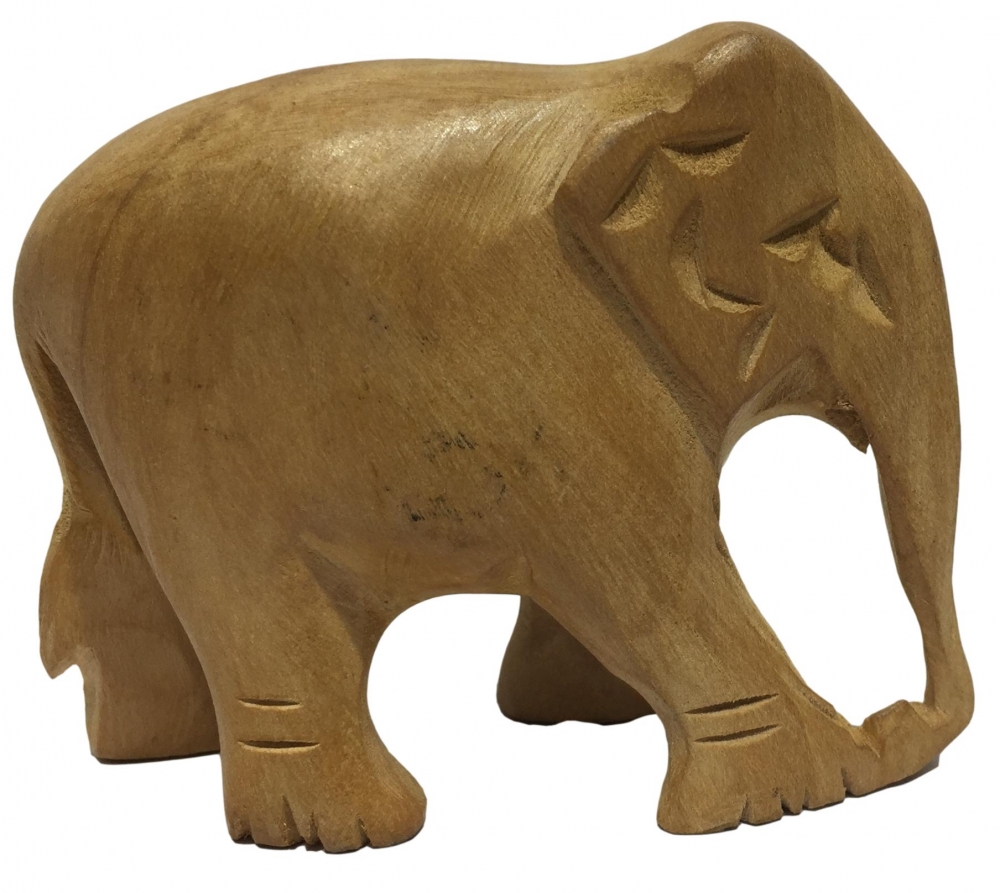 Teak Wood Elephant Sculpture sizes 2.5, 3 & 4 inches height
