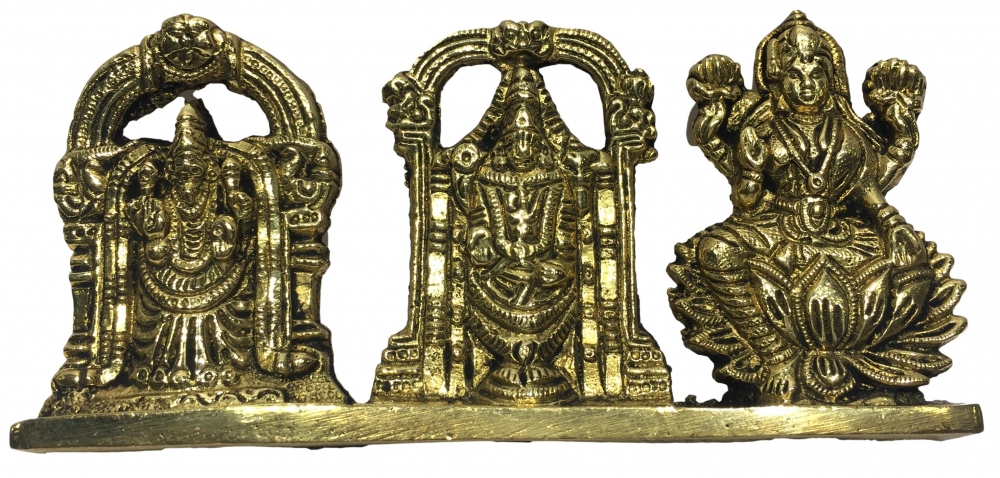 Padmavathi Balaji Lakshmi Brass Antique Craft 3 Inch - VIGRAHAM - VISHNU -  Sri Prarthana Enterprises Chennai
