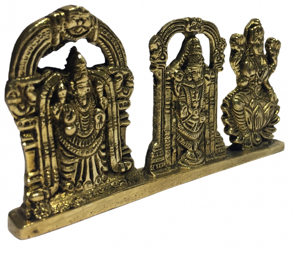 Padmavathi Balaji Lakshmi Brass Antique Craft 3 Inch - VIGRAHAM - VISHNU -  Sri Prarthana Enterprises Chennai