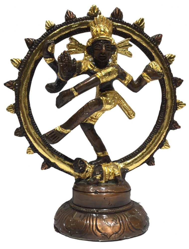 Natarajar Copper & Gold plated Brass Sculpture 4 Inch