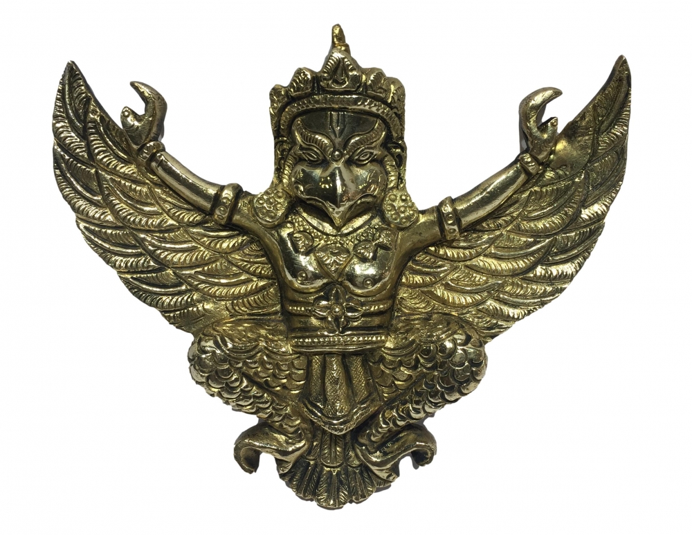 Flying Garuda Wall Hanging Craft Brass Antique 5 Inch