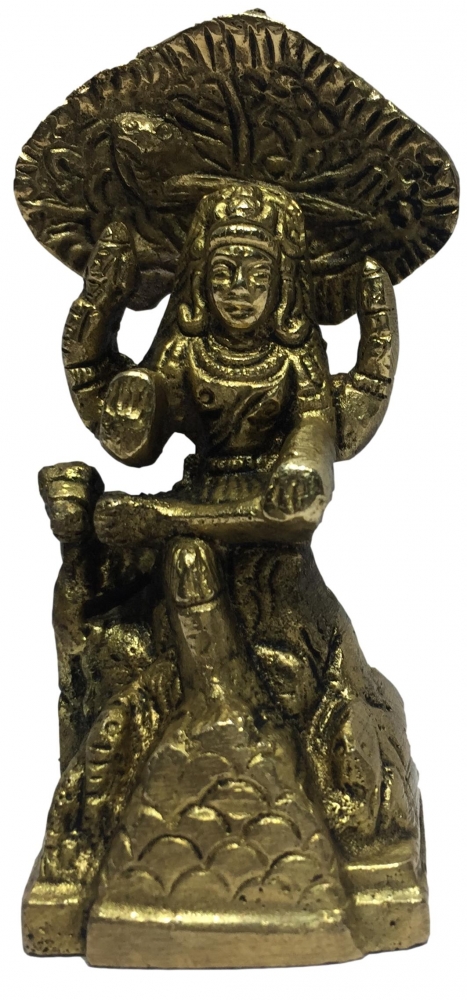 Dakshinamoorthy Brass Antique Statue 3 Inch