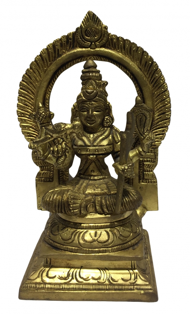 Prabai Kamakshi Amman Brass Antique 6 inch