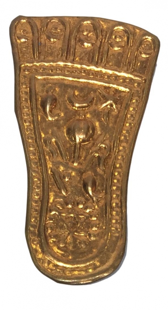 Vishnu Padham Copper Figurine 1.75 Inch