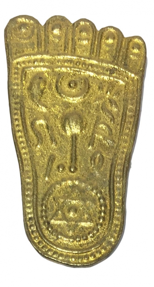 Vishnu  Padham Brass Figurine 2.5 Inches