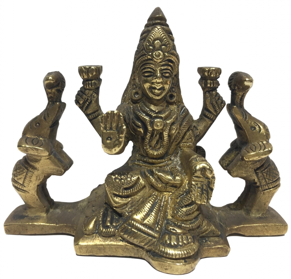 Gajalakshmi Brass Antique 3.25 Inch