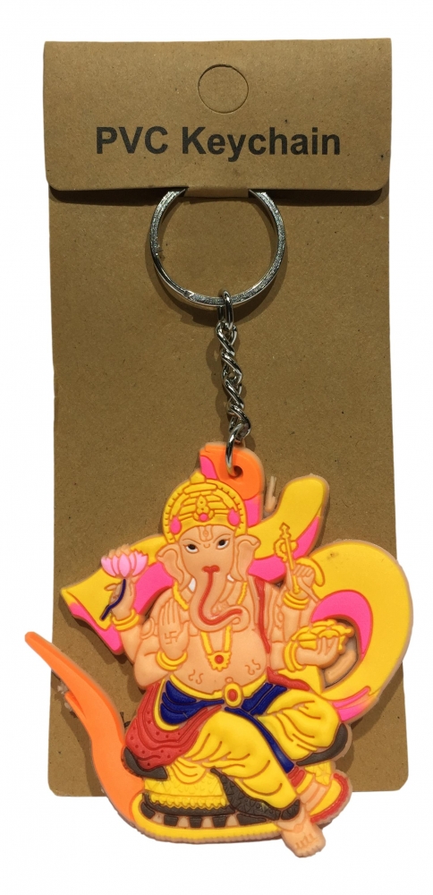 Om Ganesh Rubber Key Chain