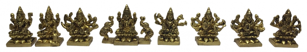 Ashtalakshmi Set Brass Antique 2 Inch