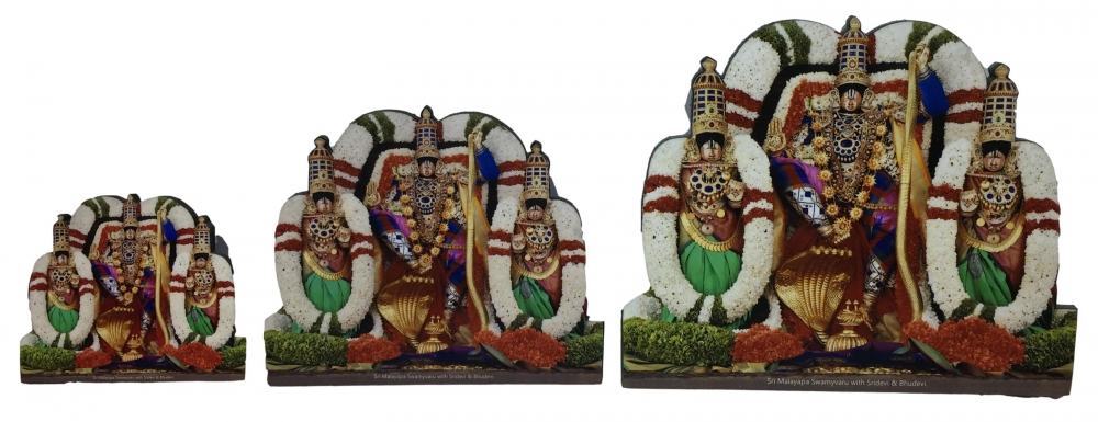 Thirupathi Perumal Sri Devi and Bhu Devi Photo Cut