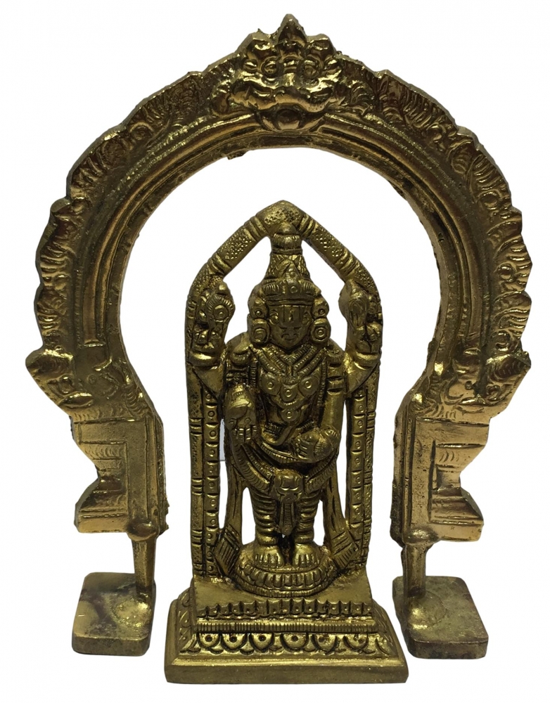 Arch  Balaji Brass Antique Sculpture 6 Inch