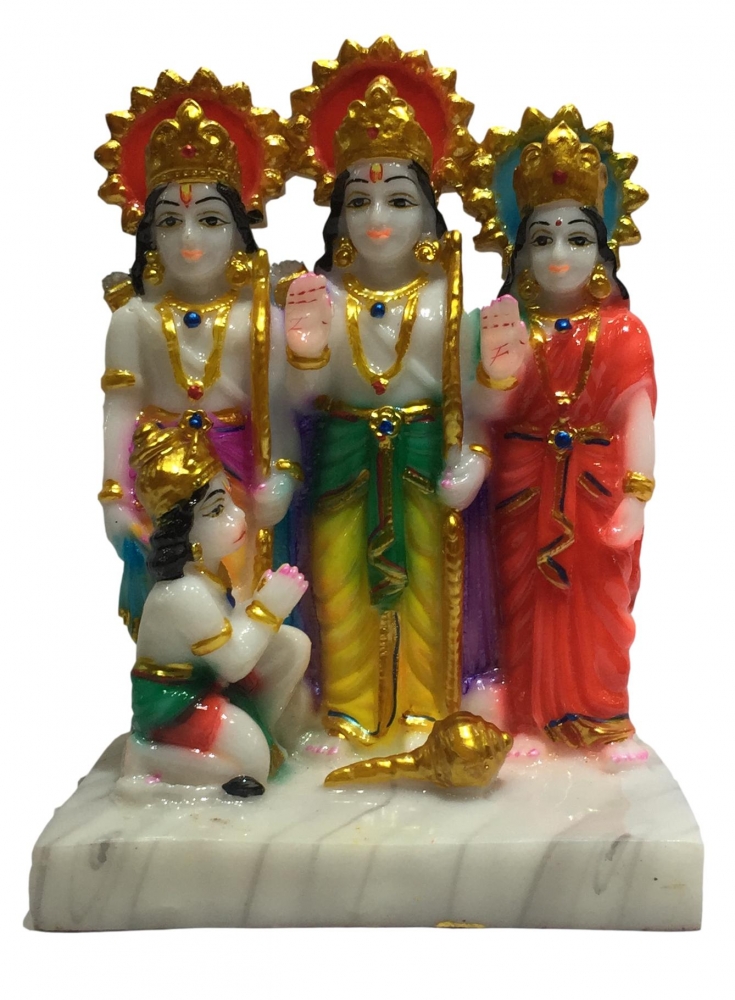 Ram Parivar Marble Dust Statue 7 Inches