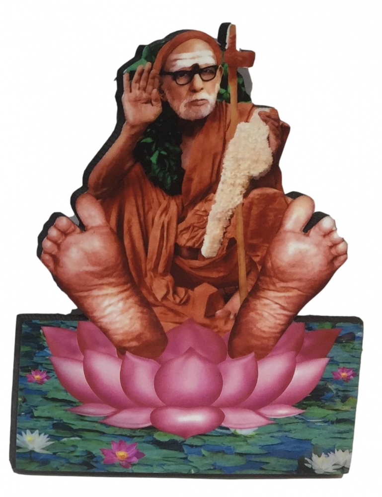 Maha Periyava Anugraham with original Padham on Lotus Photo Cut 