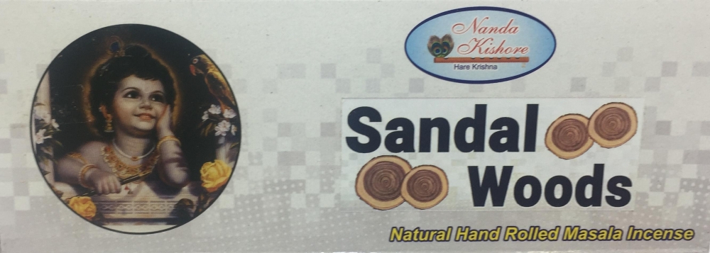 Nanda Kishore Sandal Woods Natural Hand Rolled Masala Incense 