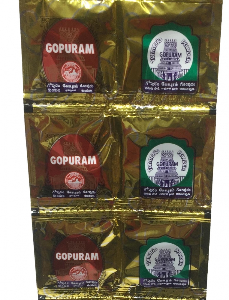 Gopuram Turmeric And Kumkum Combo Pack