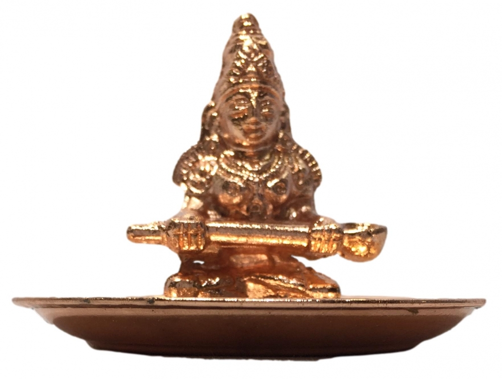 Copper Annapoorna Figurine on plate Divine Gift