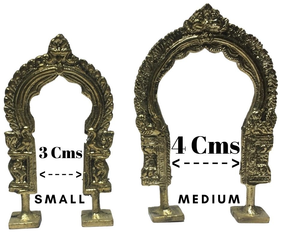 Brass Prabhavali Arch or Thiruvachi Alankaram 4 - 5 inch
