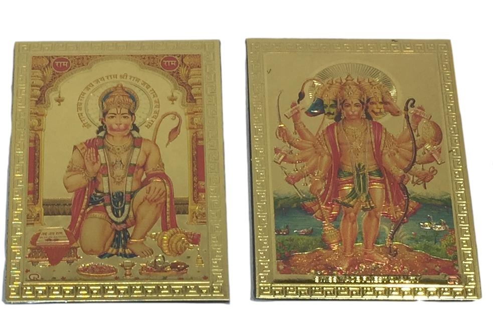 Sitting Hanuman / Five Face Hanuman Fridge Magnet 6.25 X 8.5 Cms