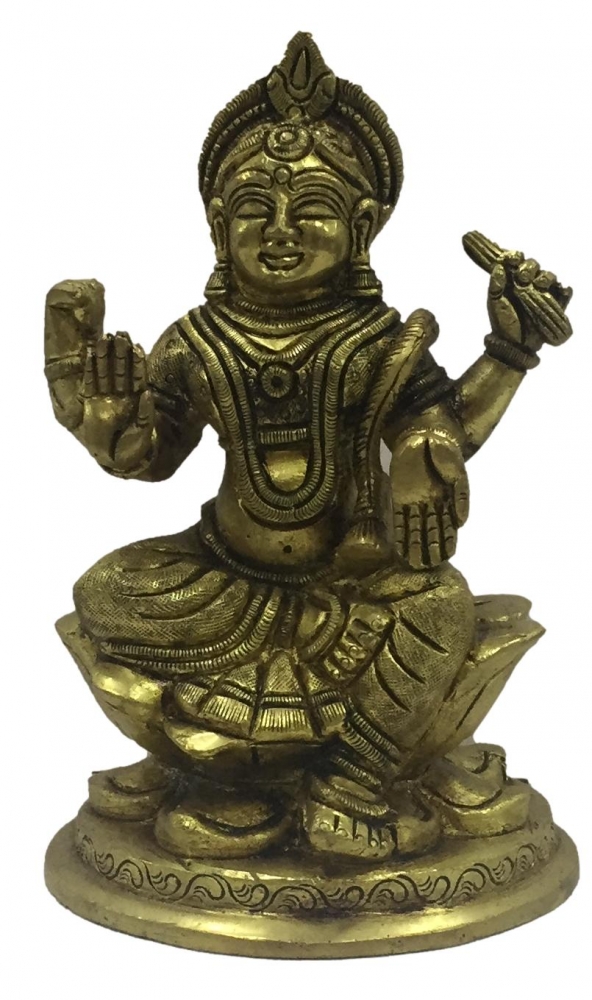 Bala Thripura Sundari Brass Antique 6 inch