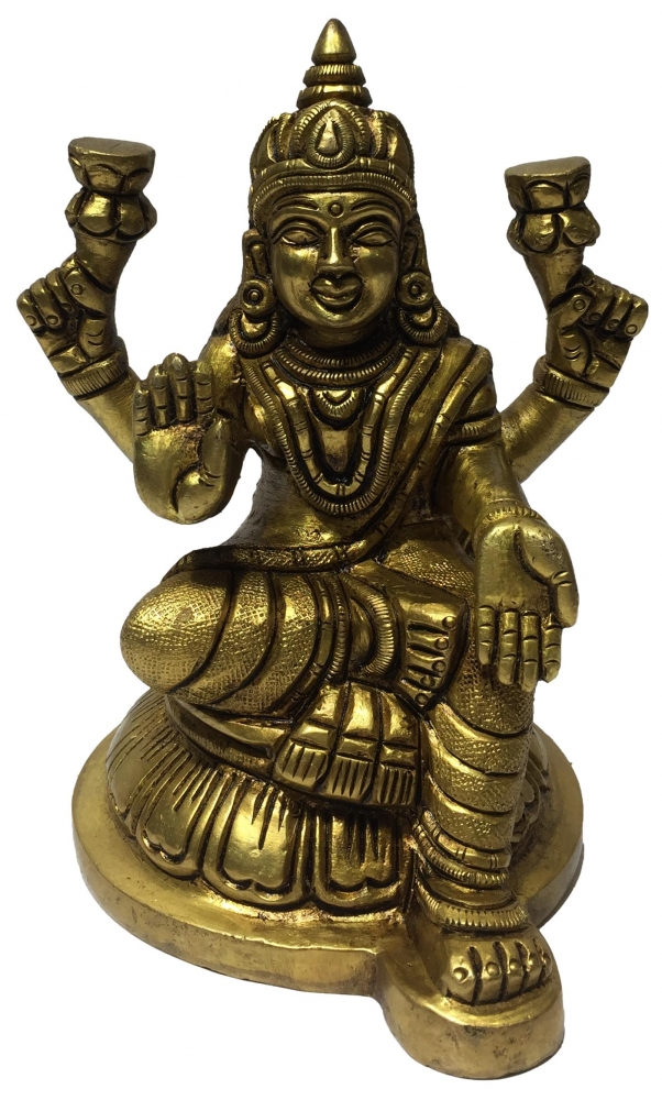 Brass Mahalakshmi Vigraham 5 Inch