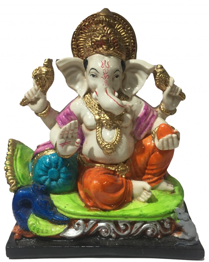 Multicolour Dindu or Pillow Ganesh 
