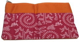 Dual Colour Fabric Envelope Type Women Purse Retrun Gift No 3 Size 6x10 inch 