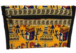 Envelope Type Multicolour Fabric Women Purse Return Gift No 5 Size 8 x 5 inch