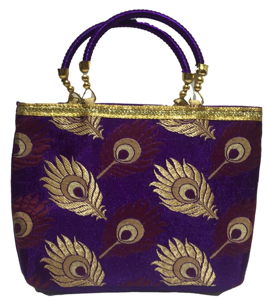 Top-Handle  Fabric Bucket Women Hand Bag Return Gift No 13 size 6 inch 
