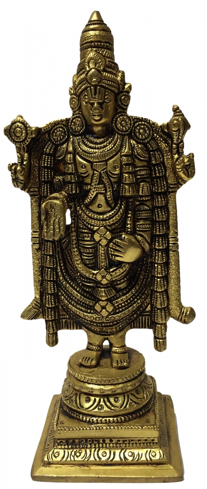 Srinivasa Perumal Brass Antique Rare Decorative Show piece 8 Inch