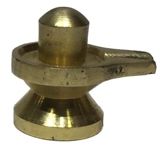 Brass Shiv Ling or Pital Shiva Lingam 1 Inch