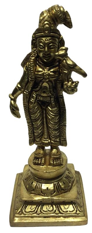 Sri Andal Brass Antique Vigraham 6 Inch 