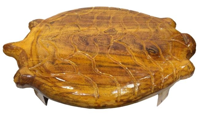 Traditional Athi Wood Koorma Peedam /Aasana stand / Fig Wooden Tortoise Manai size 18 inch Length