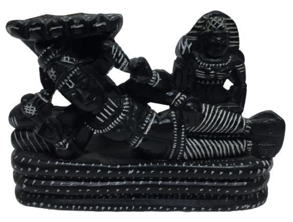 Black Maakkal Ranganthar with Mahalakshmi Idol or Silai Size 4.5 Inch