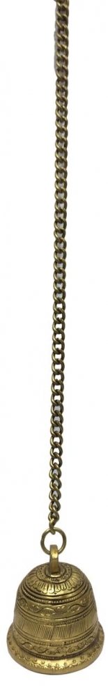 Simple Brass Hanging Bell height 21 inches