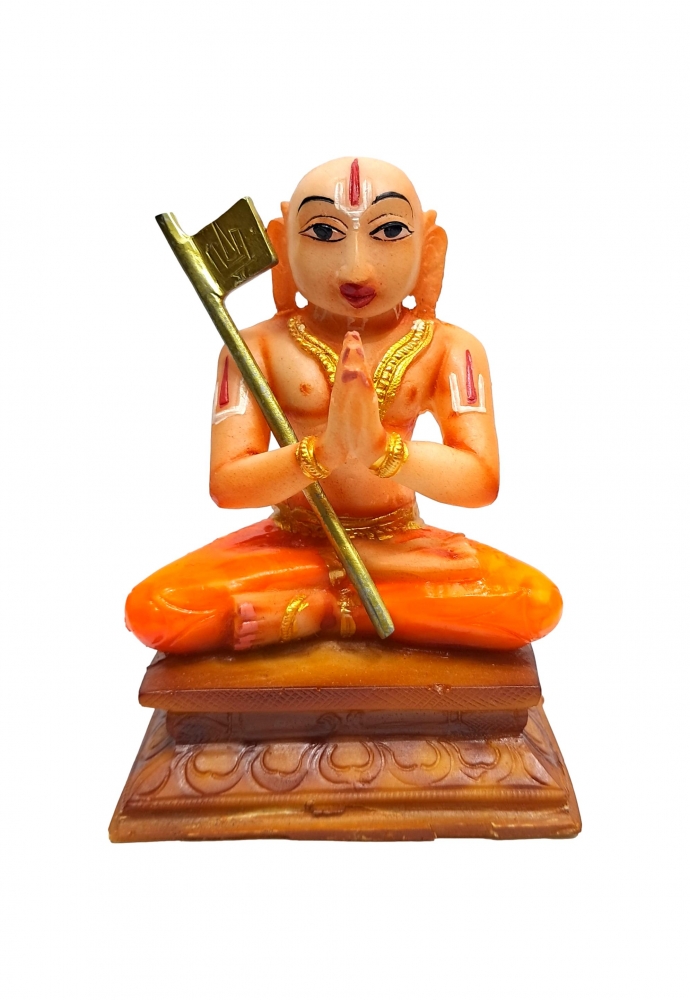 Swami Ramanujar Fibre Figurine Size 4 Inch 