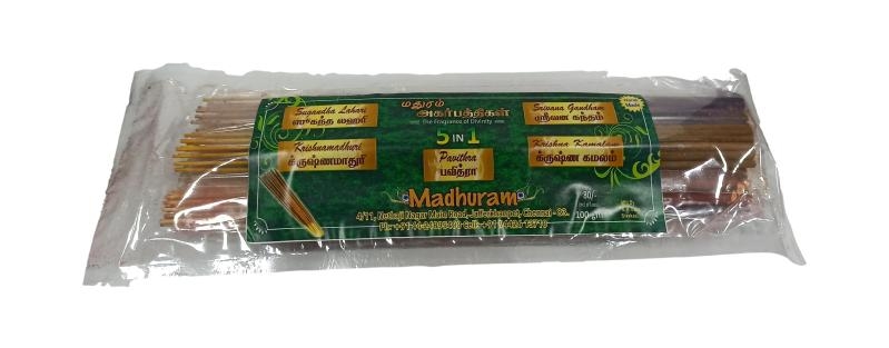 Madhuram Agarbathis Pavithra 5 In One Combo Fragrance 
