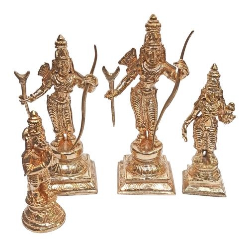 Sri Ram Parivar Pancha Loga Pooja Decorative Separate Figrine Set size 5 Inch