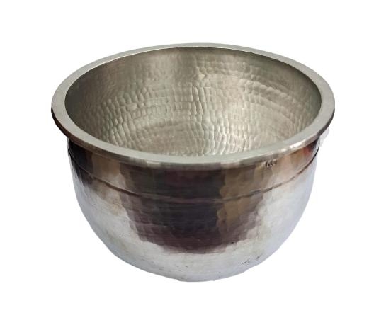 Traditional Eeya Chombu Kinnam Type / Eeya Tin  Vessel / Rasam Cooking Eeya Pathram size 1 Litre