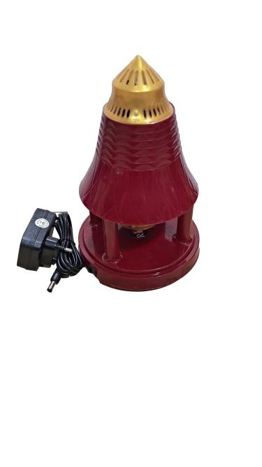 Automatic Pooja small Temple Bell with stand | Electric Temple home mandir bell comes with 1 year warranty | Electric Puja Ghanti/Ghanta | Brass Pooja Bell - continuous rhythmic sound