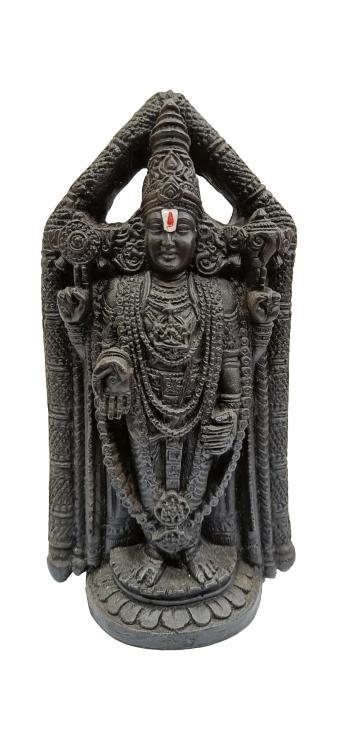 Thirumala Moolavar Srinivasar Balaji Fibre Decorative Show Piece size 8 Inches