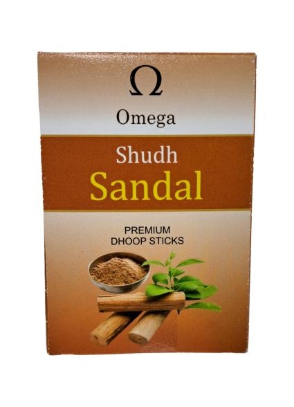 Omega Shudh Sandal Premium Dhoop Sticks 
