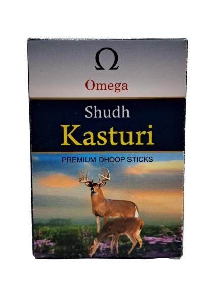 Omega Shudh Kasturi Premium Dhoop Sticks 