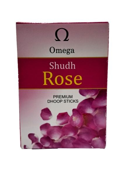 Omega Shudh Rose Premium Dhoop Sticks 